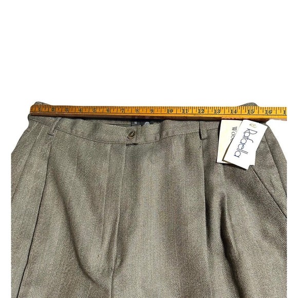 Rafaella Pleated Pants Women’s Size 16 Woolmark 100% Pure New Wool Worsted NWT - Picture 10 of 12